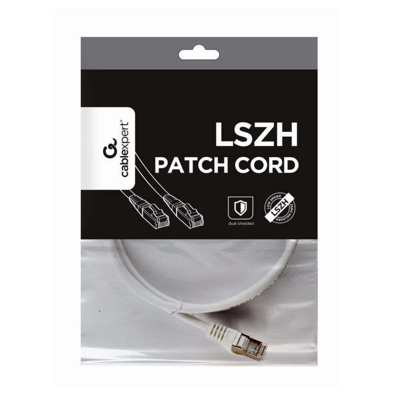 CABLE RED S-FTP GEMBIRD CAT 6A LSZH BLANCO 1 M