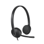 Auriculares Logitech H340- con Micrófono- USB- Negros