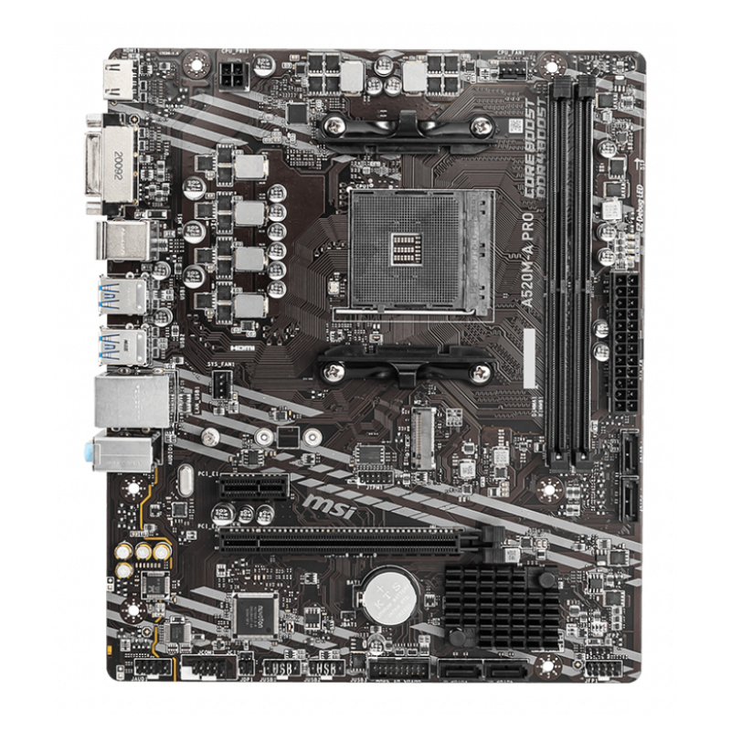 PLACA BASE MSI A520M-A PRO AM4 MATX 2XDDR4 PLACA BASE MSI A520M-A PRO AM4 MATX 2XDDR4