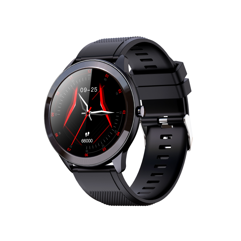SMARTWATCH LEOTEC 1,28" MULTISPORT WAVE NEGRO PANTALLA REDONDA