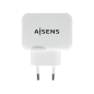 CARGADOR USB 17W AISENS 5V 3-4A 2xUSB CON CONTROL AI BLANCO CARGADOR USB 17W AISENS 5V 3-4A 2xUSB CON CONTROL AI BLANCO