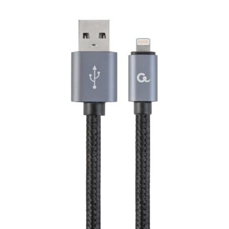 CABLE TRENZADO DE ALGODON GEMBIRD 8 PINES CON CONECTORES METALICOS, 1,8 M