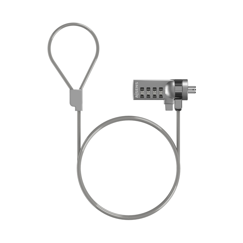 CABLE SEGURIDAD AISENS CERRADURA COMBINACION 1-5M CABLE SEGURIDAD AISENS CERRADURA COMBINACION 1-5M