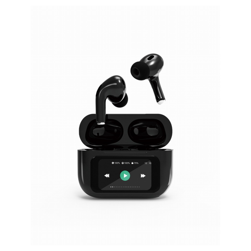AURICULARES GEMBIRD TWS-LCD-ANC-01-BK NEGRO BT