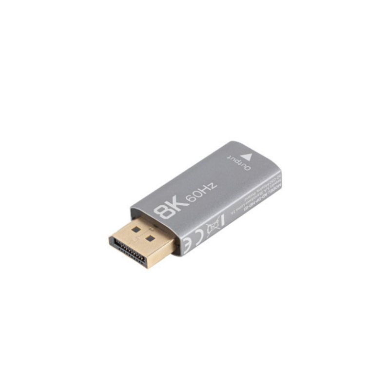 ADAPTADOR LANBERG 8K DISPLAYPORT MACHO-HDMI HEMBRA ADAPTADOR LANBERG 8K DISPLAYPORT MACHO-HDMI HEMBRA