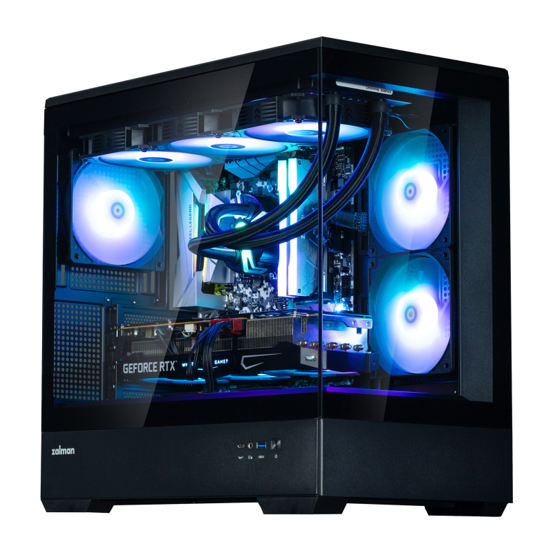 CAJA ZALMAN P30 MATX 3 X VENT 120MM ARGB 2XUSB 3-0 NEGRO S-N FUENTE