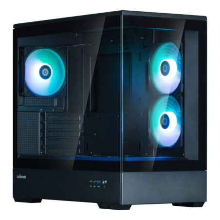 CAJA ZALMAN P30 V2 MATX 3 X VENT 120MM ARGB 2XUSB 3-0 NEGRO S-N FUENTE