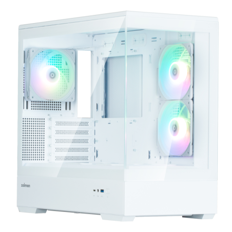 CAJA ZALMAN P30 V2 MATX 3 X VENT 120MM ARGB 2XUSB 3-0 BLANCO S-N FUENTE