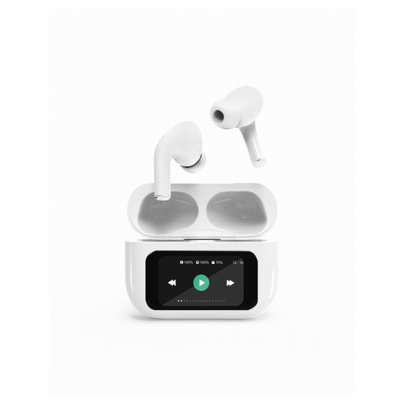 AURICULARES GEMBIRD TWS-LCD-ANC-01-W BLANCO BT
