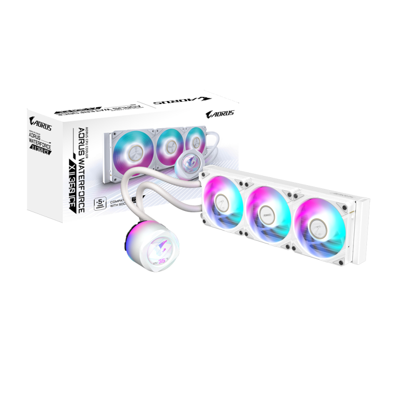 REFRIGERACION LIQUIDA CPU GIGABYTE AORUS WATERFORCE 360 BLANCO ARGB