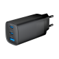 CARGADOR RAPIDO USB GEMBIRD POWER DELIVERY GAN DE 3 PUERTOS Y 65 W, NEGRO CARGADOR RAPIDO USB GEMBIRD POWER DELIVERY GAN DE 3 PUERTOS Y 65 W, NEGRO