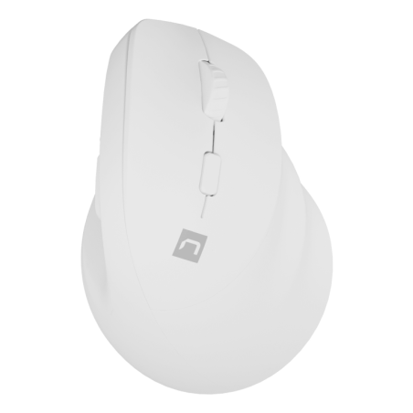 RATON NATEC CRAKE 2 VERTICAL DIESTRO DUAL 2400 DPI BLANCO BLUETOOTH PILAS