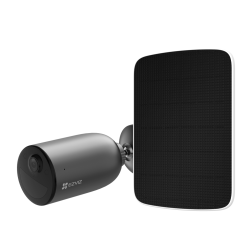 EZVIZ KIT CAMARA IP EB3 EXT 2K VIS-NOCT WI DETEC COCHES-HUMAN+PANEL SOLAR F BK