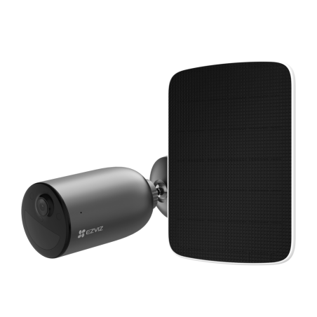 EZVIZ KIT CAMARA IP EB3 EXT 2K VIS-NOCT WI DETEC COCHES-HUMAN+PANEL SOLAR F BK