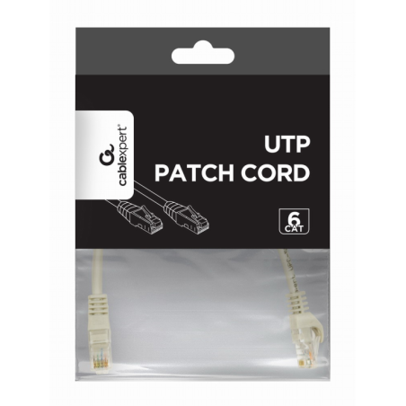 CABLE RED GEMBIRD UTP CAT6 0,25M COBRE GRIS