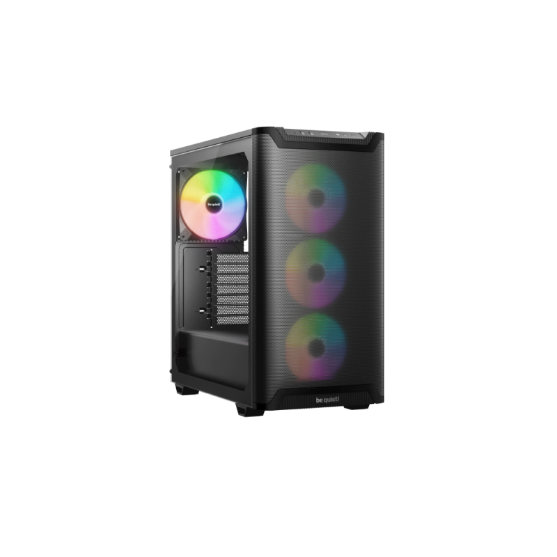CAJA BEQUIET PURE BASE 501 LX 4XVENT 140 MM S-N NEGRO