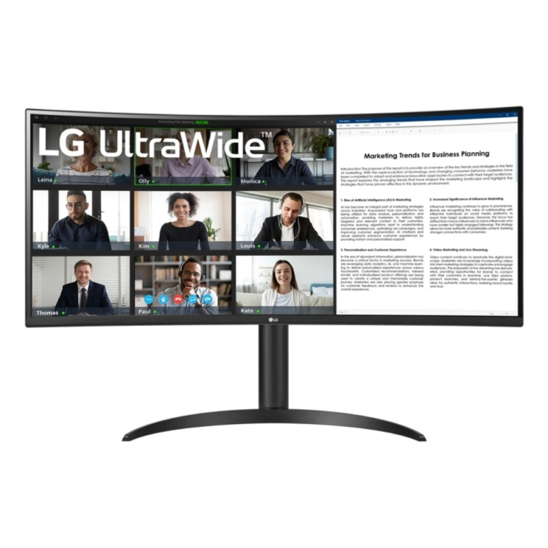 MONITOR LG 34" 34WR55QK-B HMDI X2 DO USB-C CURVO MONITOR LG 34" 34WR55QK-B HMDI X2 DO USB-C CURVO