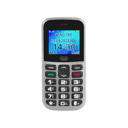TELEFONO TREVI MAX 20 SENIOR PHONE BIG BUTTON FUNCION S-O-S- SILVER