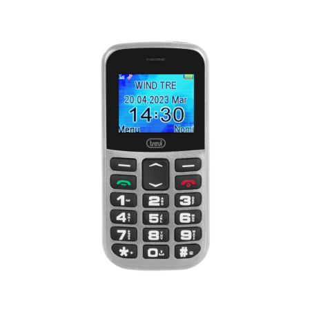 TELEFONO TREVI MAX 20 SENIOR PHONE BIG BUTTON FUNCION S-O-S- SILVER