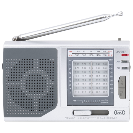RADIO TREVI MB 728 PORTABLE MULTIBAND RADIO ESTILO RETRO SILVER