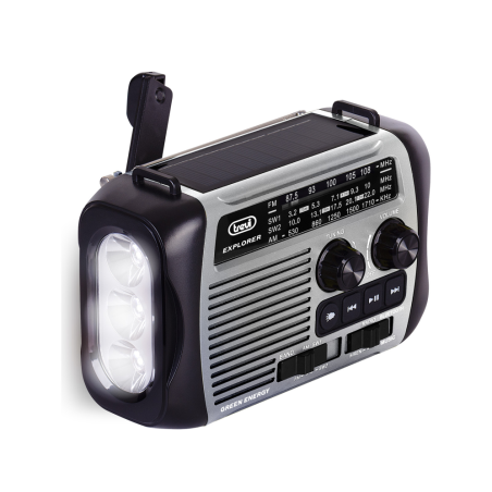 RADIO TREVI RA 7F30 BT EXPLORER RADIO CARGA SOLAR & DINAMO GRAY