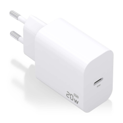 CARGADOR AISENS GAN 20W 1XUSB-C PD3-0 BLANCO