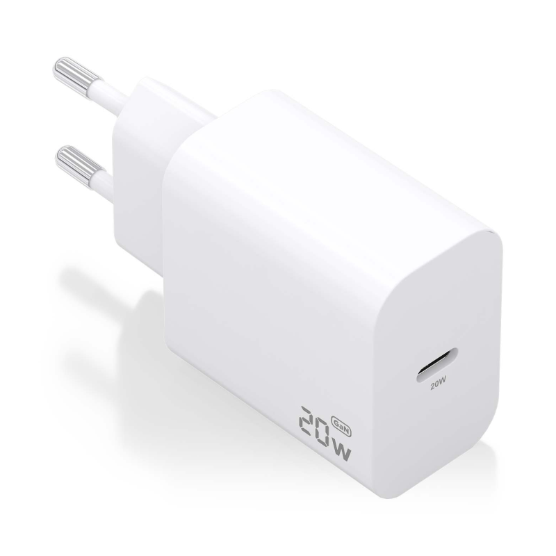 CARGADOR AISENS GAN 20W 1XUSB-C PD3-0 BLANCO