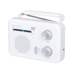 RADIO TREVI RA 7F64 PORTABLE AM-FM RADIO WHITE