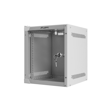 ARMARIO LANBERG MURAL 6U 280X310 RACK 10" FLAT PACK GRIS PUERTA CRISTAL