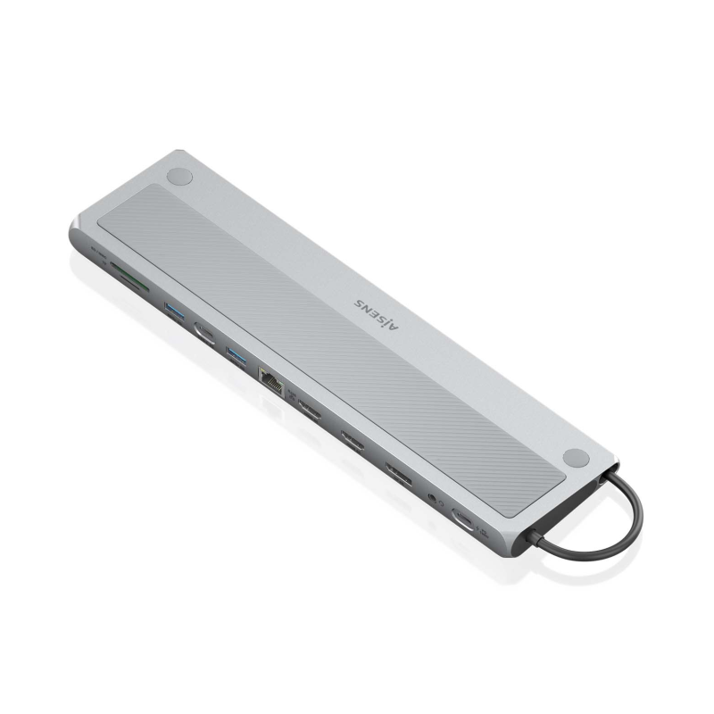 USB-C DOCK AISENS 12 EN 1 USB-C 2XHDMI 4K 1XDP 1XRJ45 3XUSB-A 1XUSB-C