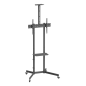 SOPORTE SUELO AISENS RUEDA BANDEJA DVD CAMARA MONITOR-TV 45KG 37-70 NEGRO