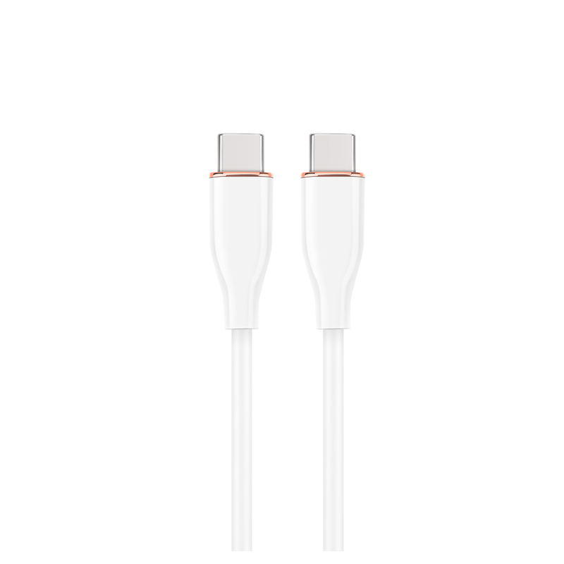 CABLE DE CARGA Y DATOS GEMBIRD (PD) TIPO-C SILICONA ALTA CALIDAD 1,5M BLANCO