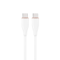 CABLE DE CARGA Y DATOS GEMBIRD (PD) TIPO-C SILICONA ALTA CALIDAD 1,5M BLANCO