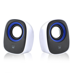 ALTAVOCES EWENT EW3513 2-0 5W RMS USB BLANCO-NEGRO