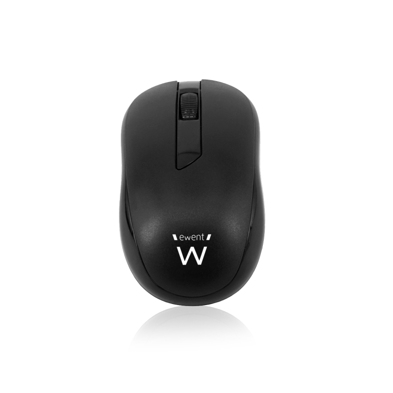 RATON EWENT OPTICO 1000 DPI NEGRO RF INALAMBRICO PILAS
