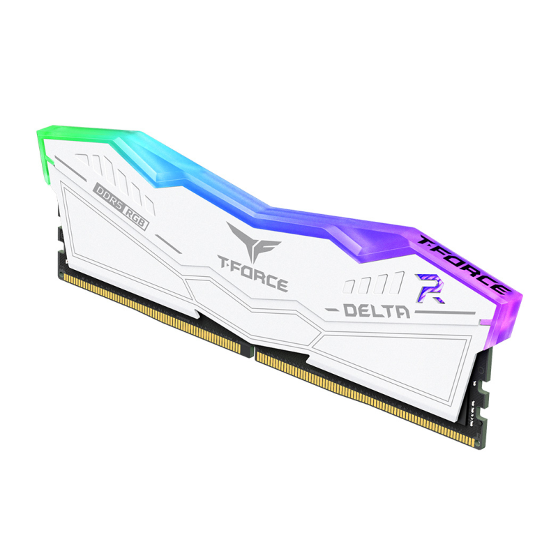 DDR5 TEAMGROUP T-FORCE DELTA RGB 8GB X2 6000 BLANCO LED