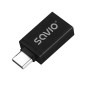 ADAPTADOR SAVIO AK-80 USB-A 3-1 USB-C 3-1 BLACK