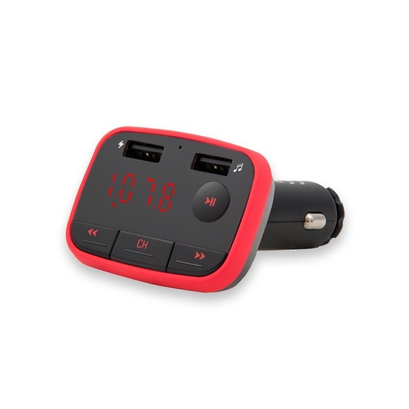 TRANSMISOR FM COCHE CON CARGADOR 2-4A SAVIO TR-10