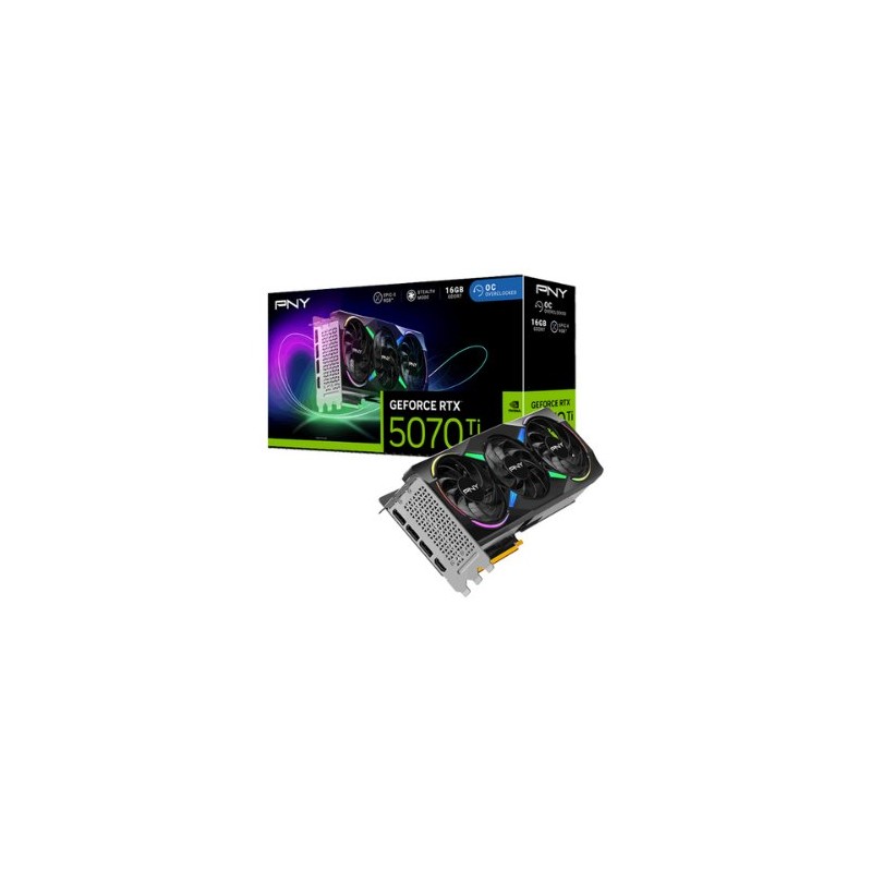 TARJETA GRÁFICA PNY RTX 5070TI 16GB ARGB OVERCLOCKED TARJETA GRÁFICA PNY RTX 5070TI 16GB ARGB OVERCLOCKED