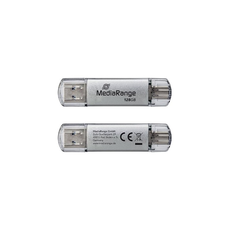 PENDRIVE COMBO 128GB USB 3-2 MEDIARANGE HIGH P- PENDRIVE COMBO 128GB USB 3-2 MEDIARANGE HIGH P-