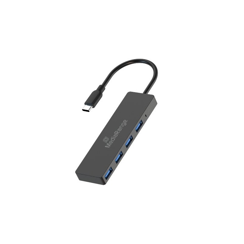 HUB MEDIARANGE USB-C 4XUSB 3-0