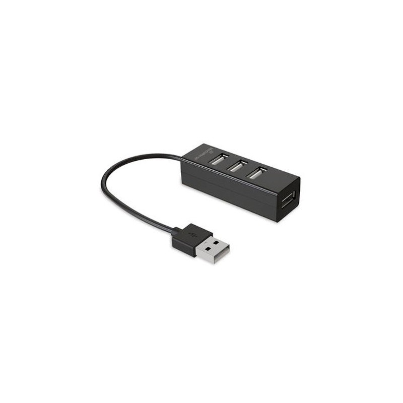 HUB 4 PUERTOS 2-0 MEDIARANGE MRCS502 BLACK