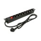 REGLETA 8 TOMAS 1-5M PHASAK NEGRO