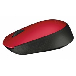 RATÓN ÓPTICO LOGITECH M171 WIRELESS ROJO