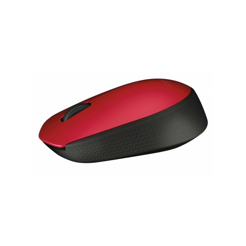 RATÓN ÓPTICO LOGITECH M171 WIRELESS ROJO