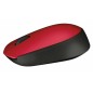 RATÓN ÓPTICO LOGITECH M171 WIRELESS ROJO