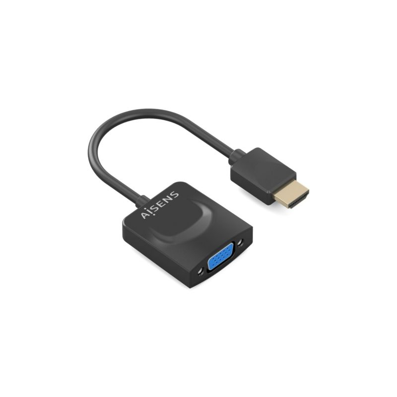 Conversor Aisens A122-0947- HDMI Macho - SVGA Hembra- 15cm- Negro