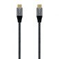 Cable USB 3-1 Tipo-C Aisens A107-0671 20GBPS 100W- USB Tipo-C Macho - USB Tipo-C Macho- 1m- Gris