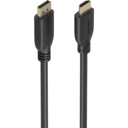 Cable Conversor Aisens A125-0920- DisplayPort Macho - HDMI 4K Macho- 5m- Negro