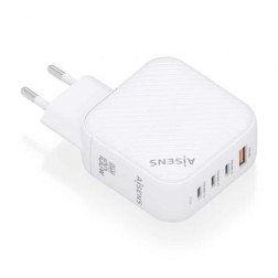 Cargador de Pared GaN Aisens ASCH-100W4P028-W- 3xUSB Tipo-C- 1x USB- 100W